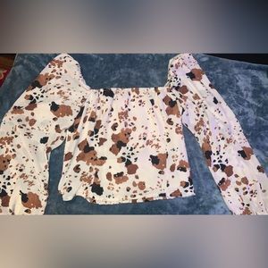 cow print top